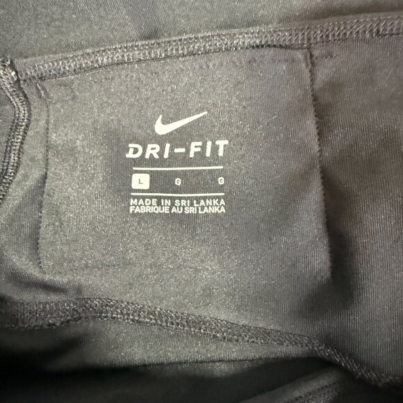 Nike Dri Fit Womens Carpi Leggings Large Black Activewear Walking Workout Gym - Picture 10 of 12